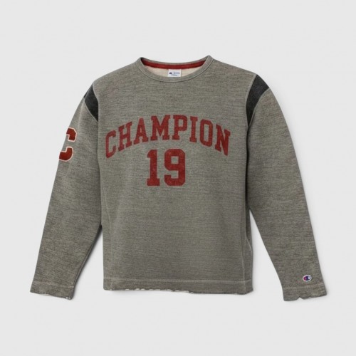 Champion Heritage Φούτερ Γκρι με Varsity Print / Pre-Owned